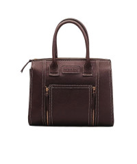 Satchel Bag for Women - Brown Leather